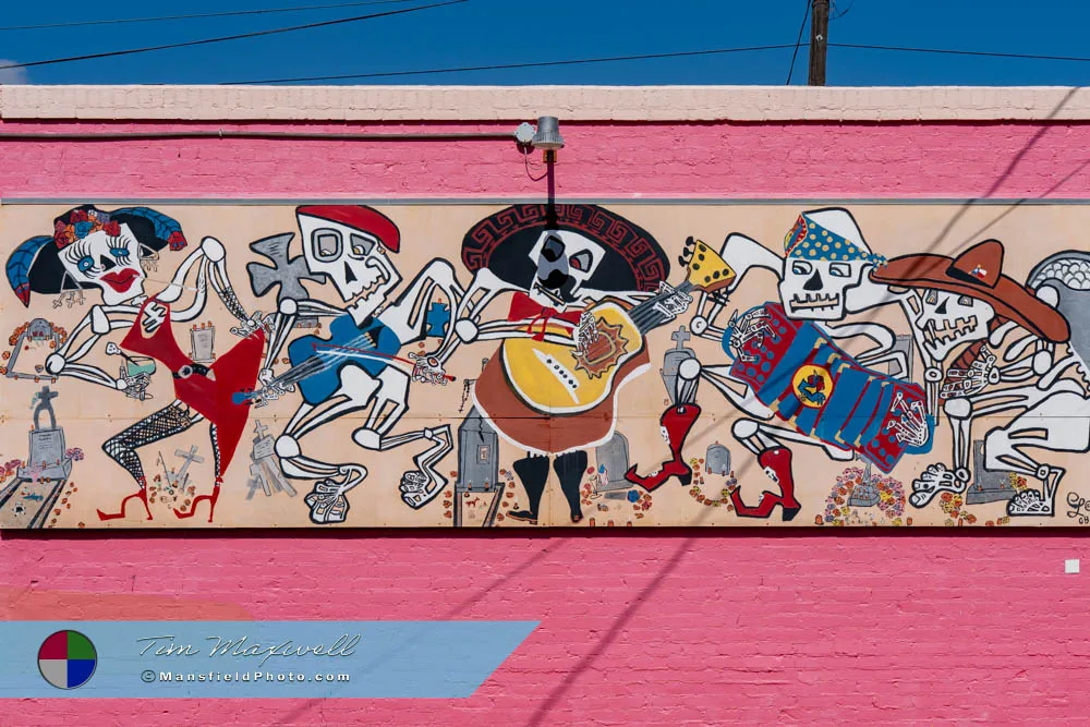 Day Of The Dead Mural In Harlingen, Texas