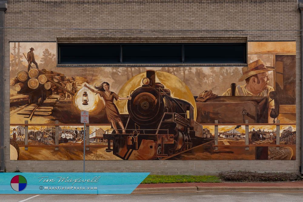 Mural in Lufkin, Texas