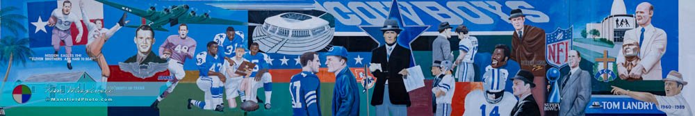 Tom Landry Mural in Mission, Texas