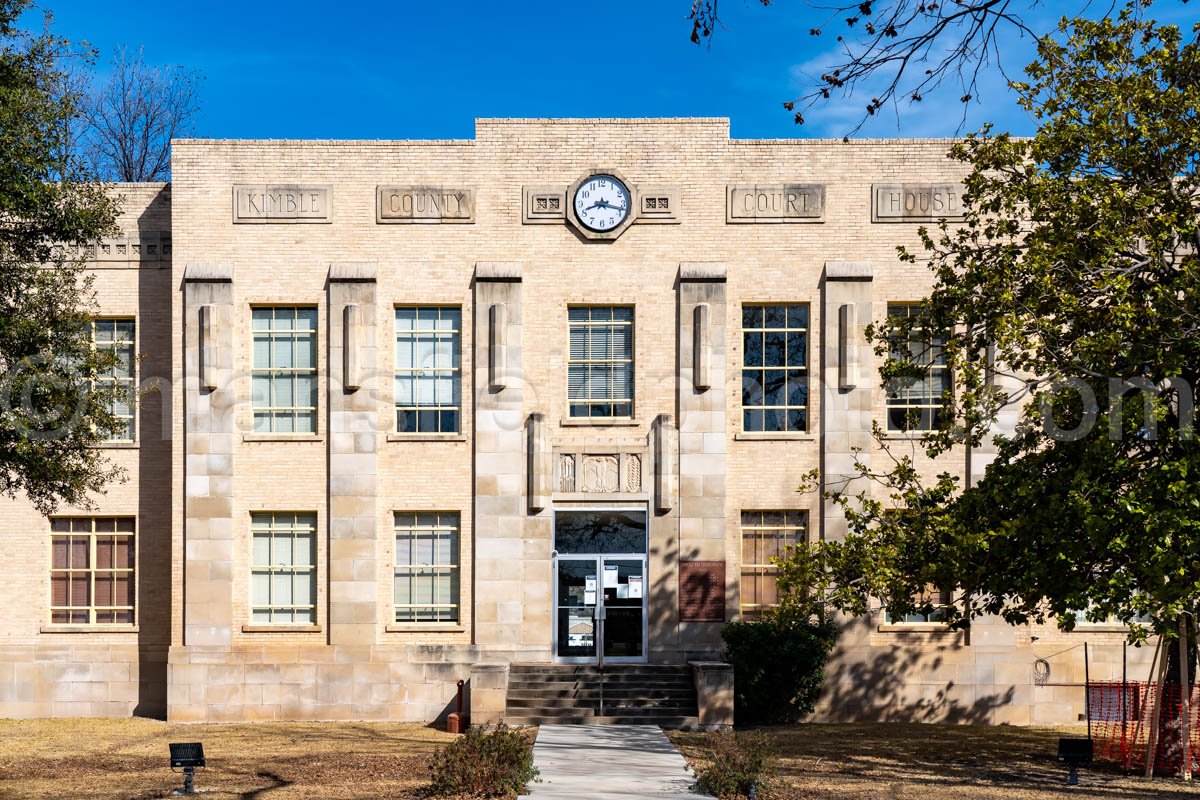 Junction, Texas, Kimble County Courthouse A4-30943