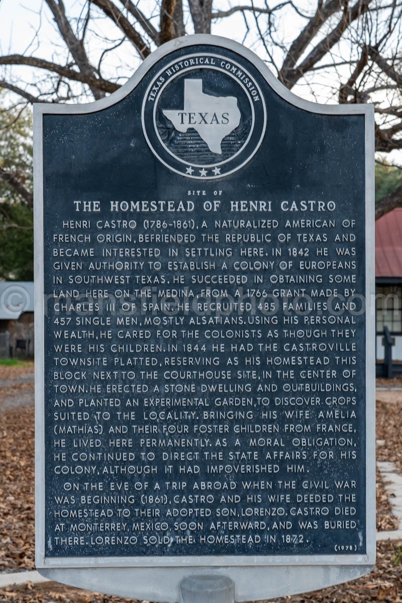 Henri Castro Homestead in Castroville, Texas A4-31033