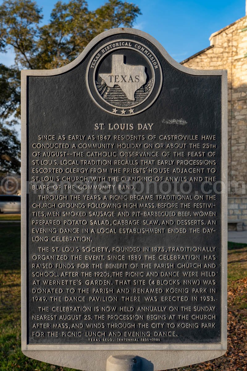 Saint Louis Catholic Church in Castroville, Texas A4-31055