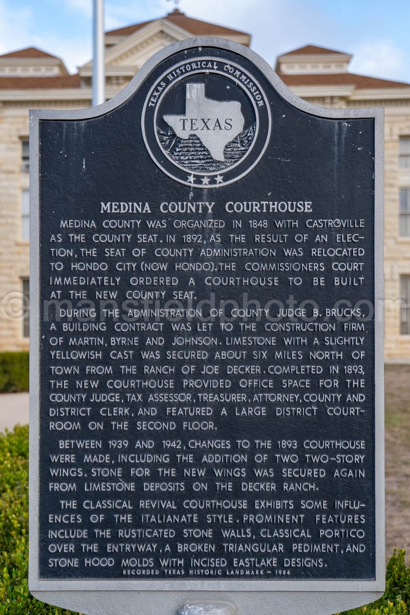 Hondo, Texas, Medina County Courthouse A4-31073