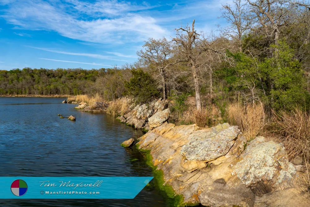 Lake Mineral Wells And Rocks