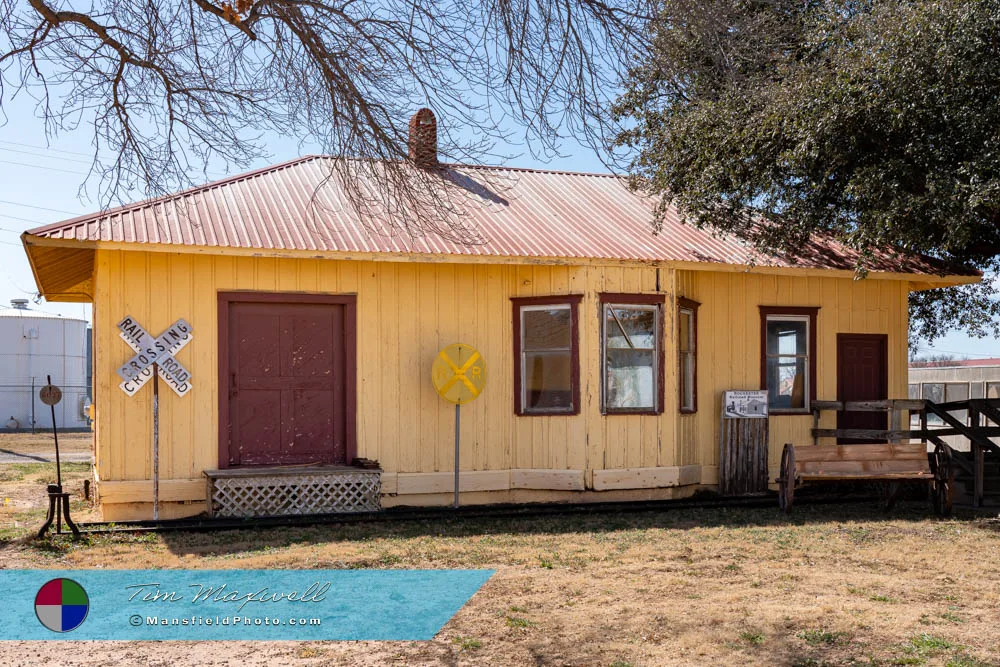 Old Train Depot in Rochester, Texas