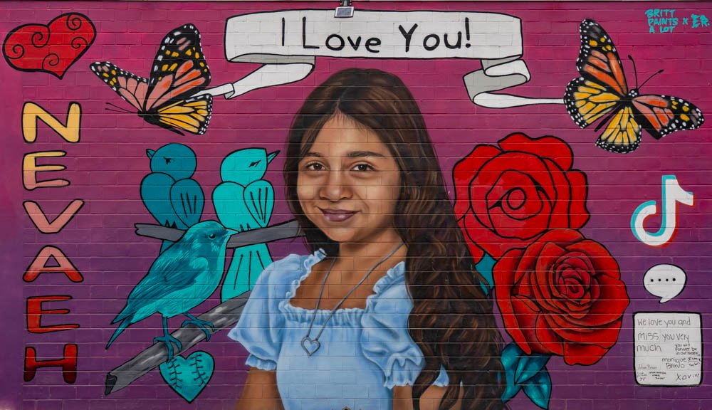 One of Many Murals in Remembrance of those who Died in Uvalde, Texas