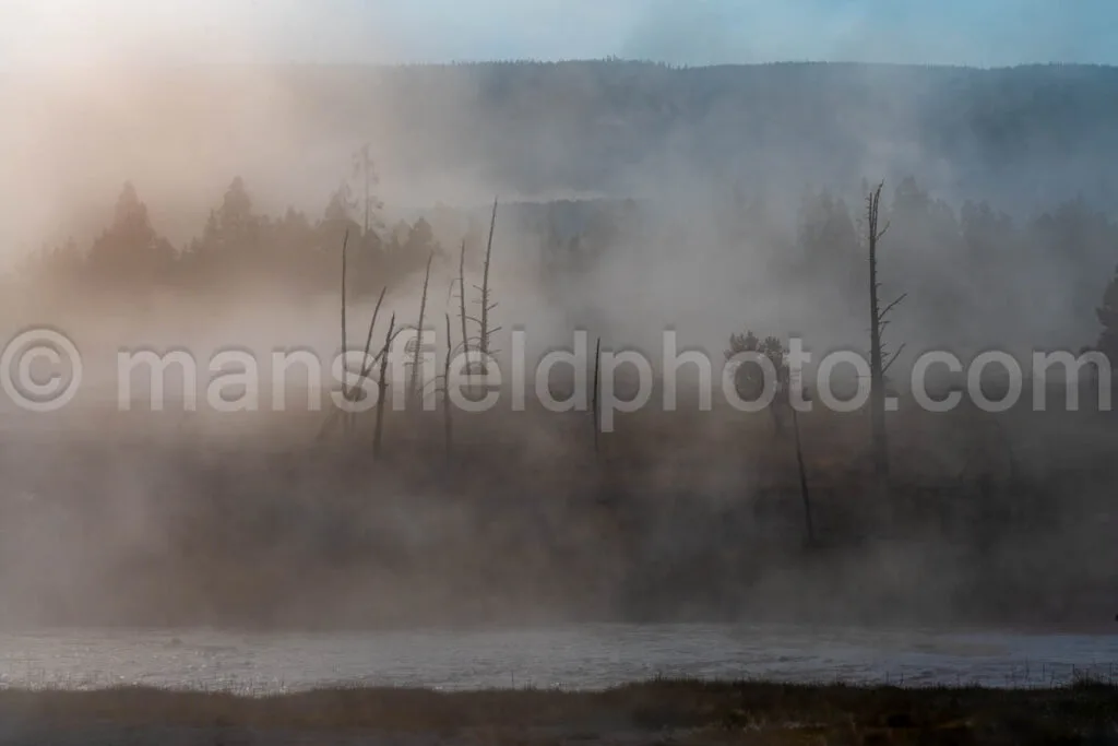 Fog On The Firehole River In Yellowstone National Park A4-17781 - Mansfield Photography