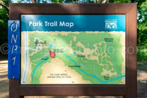 Trail Map Of Elmer Oliver Nature Park A4-32751 - Mansfield Photography