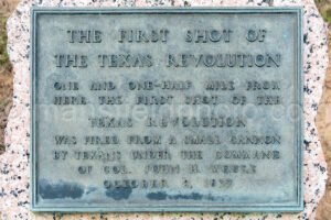 First Shots Of The Texas Revolution Marker In Gonzales, Texas A4-35103 - Mansfield Photography