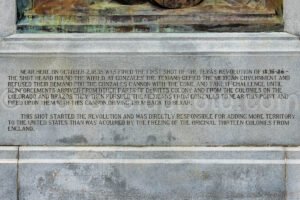 First Shots Of The Texas Revolution Marker In Gonzales, Texas A4-35108 - Mansfield Photography