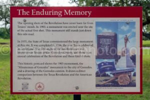 First Shots Of The Texas Revolution Marker In Gonzales, Texas A4-35109 - Mansfield Photography