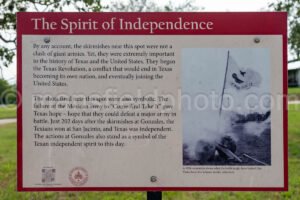 First Shots Of The Texas Revolution Marker In Gonzales, Texas A4-35110 - Mansfield Photography
