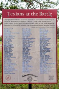 First Shots Of The Texas Revolution Marker In Gonzales, Texas A4-35111 - Mansfield Photography