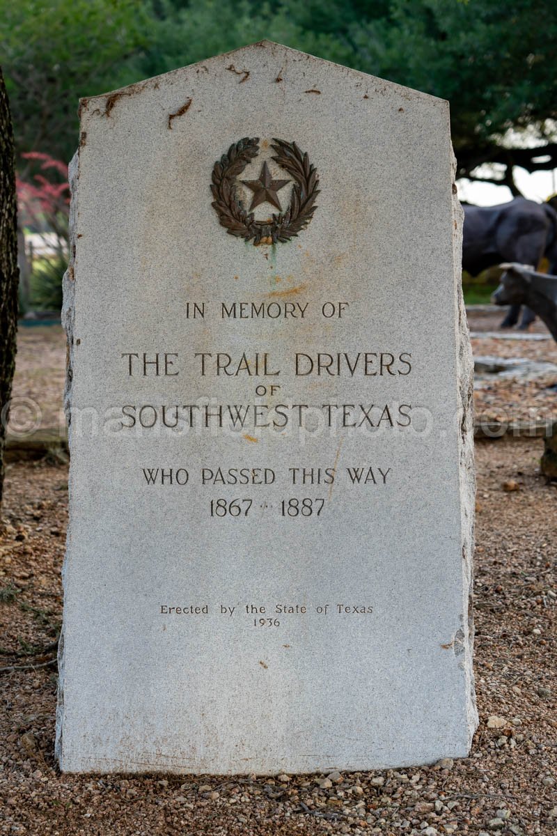Chisholm Trail Marker In Yoakum, Texas A4-35200
