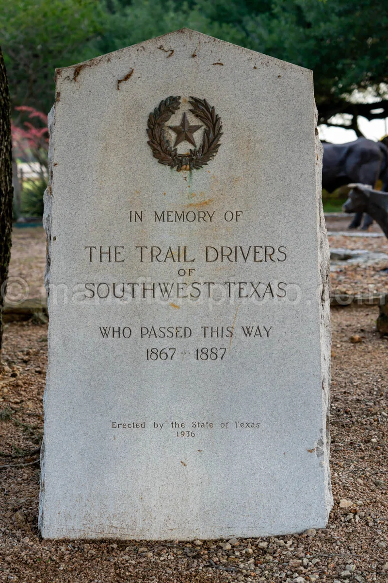 Chisholm Trail Marker In Yoakum, Texas A4-35200