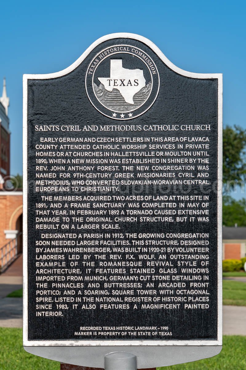 Saints Cyril And Methodius Catholic Church In Shiner, Texas A4-35242