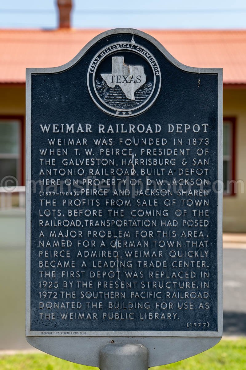 Old Train Depot In Weimar, Texas A4-35372