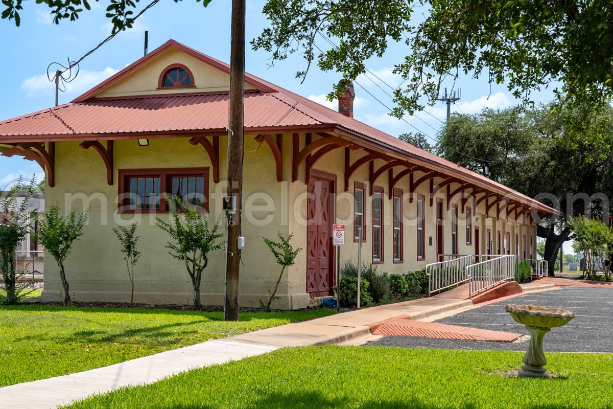 Old Train Depot In Weimar, Texas A4-35375