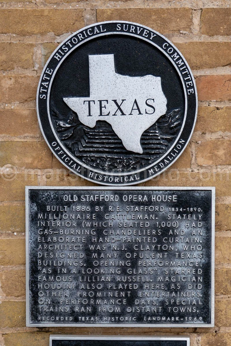 Old Stafford Opera House And Bank In Columbus, Texas A4-35408