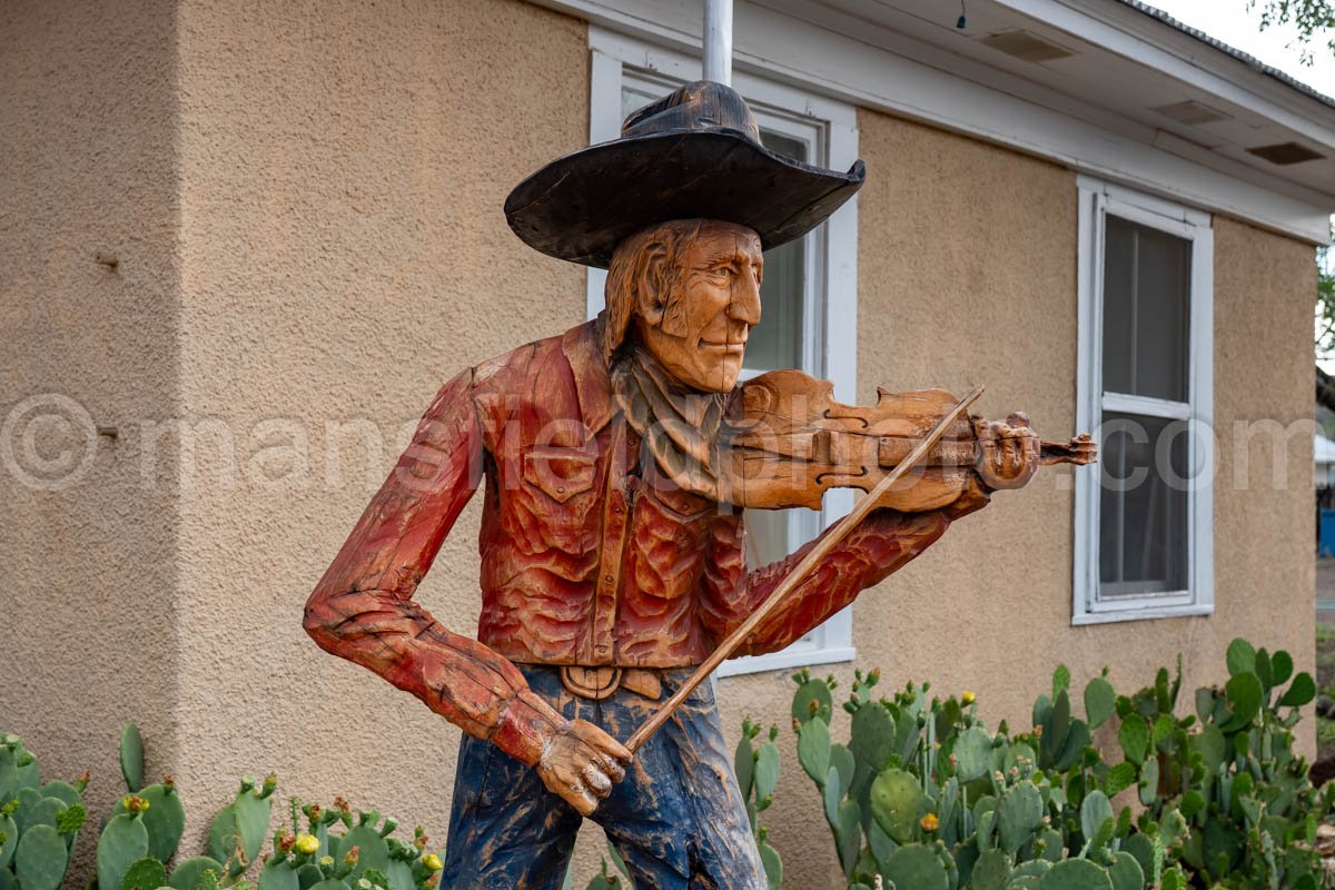 Cowboy Fiddler In Fort Davis, Texas A4-35509