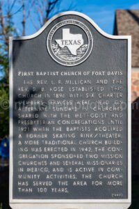 First Baptist Church In Fort Davis, Texas A4-35852 - Mansfield Photography
