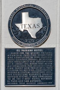 The Hotel Paisano In Marfa, Texas A4-35868 - Mansfield Photography