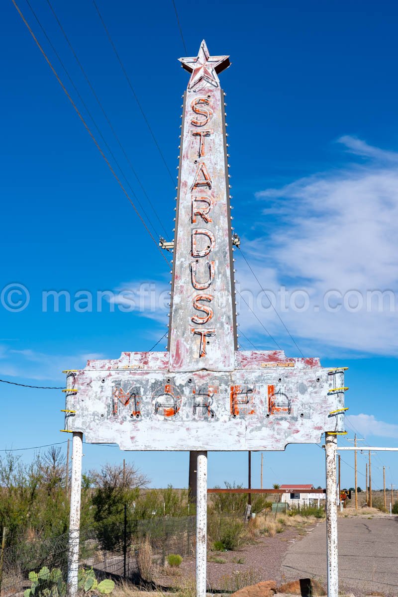 Stardust Sign In Marfa, Texas A4-35888