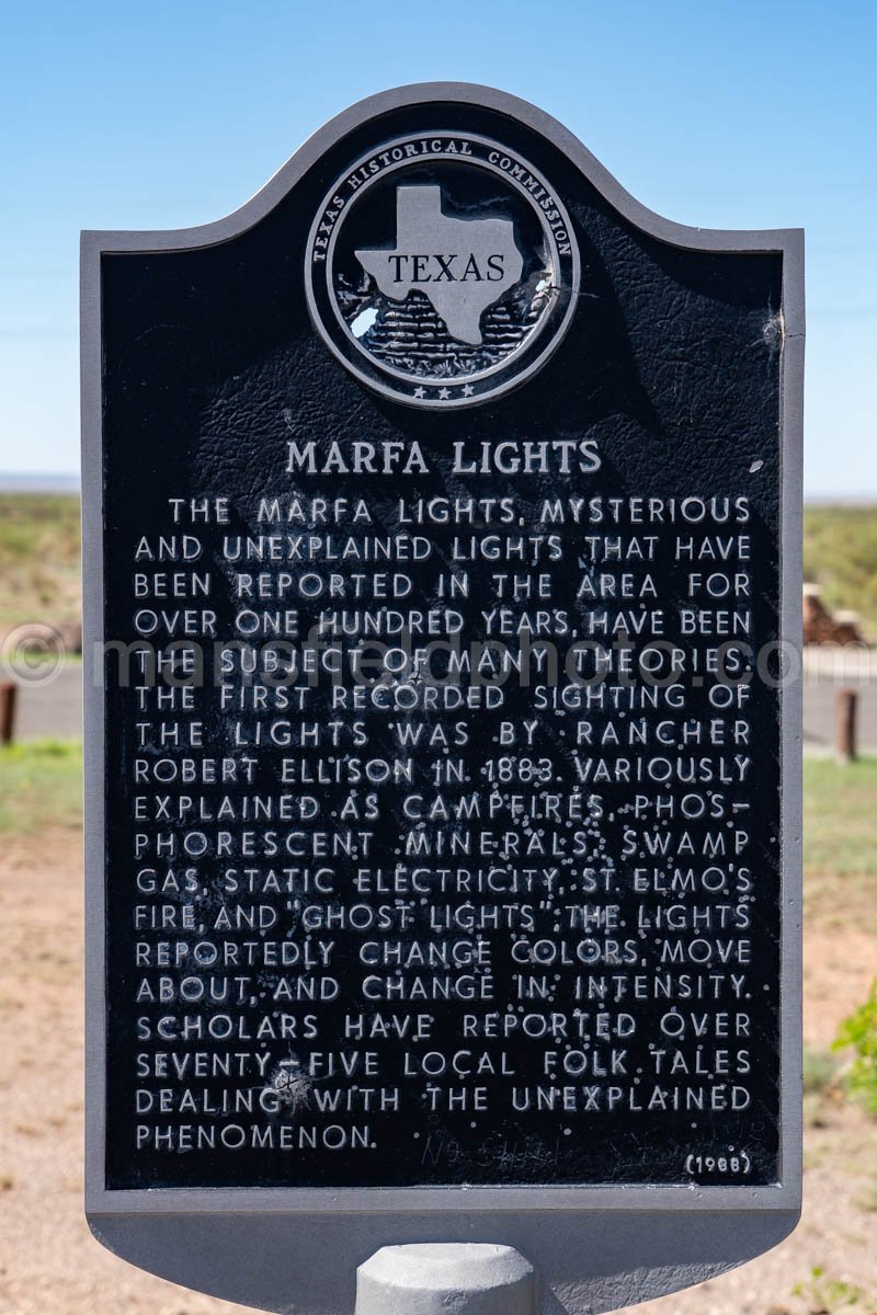 Marfa Lights Viewing Area, Texas A4-35899