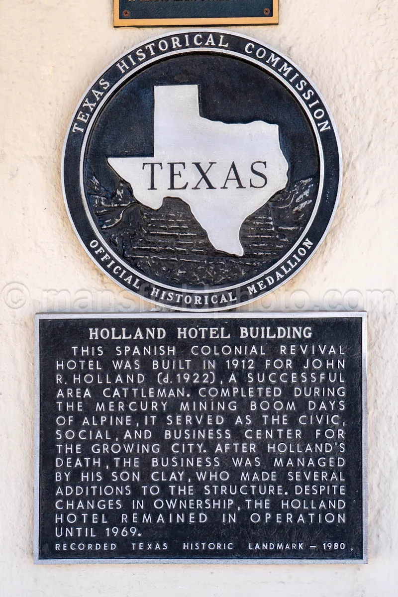 Holland Hotel In Alpine, Texas A4-35932