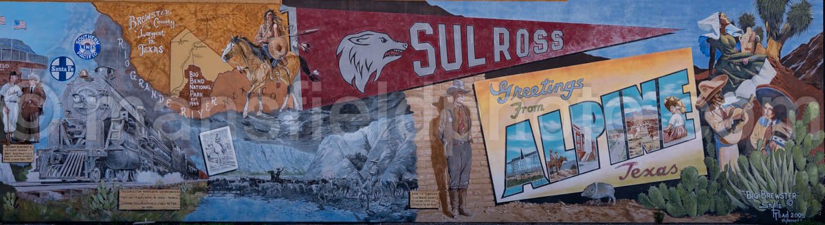 Welcome To Alpine Mural In Alpine, Texas A4-35933