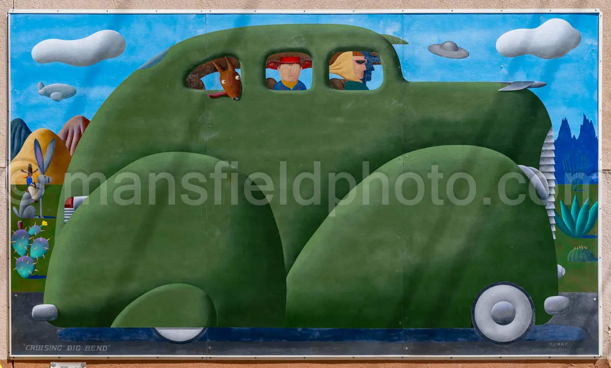 Cruising Big Bend Mural In Alpine, Texas A4-35935