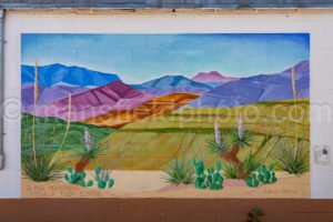 Glass Mountains Mural In Alpine, Texas A4-35938 - Mansfield Photography