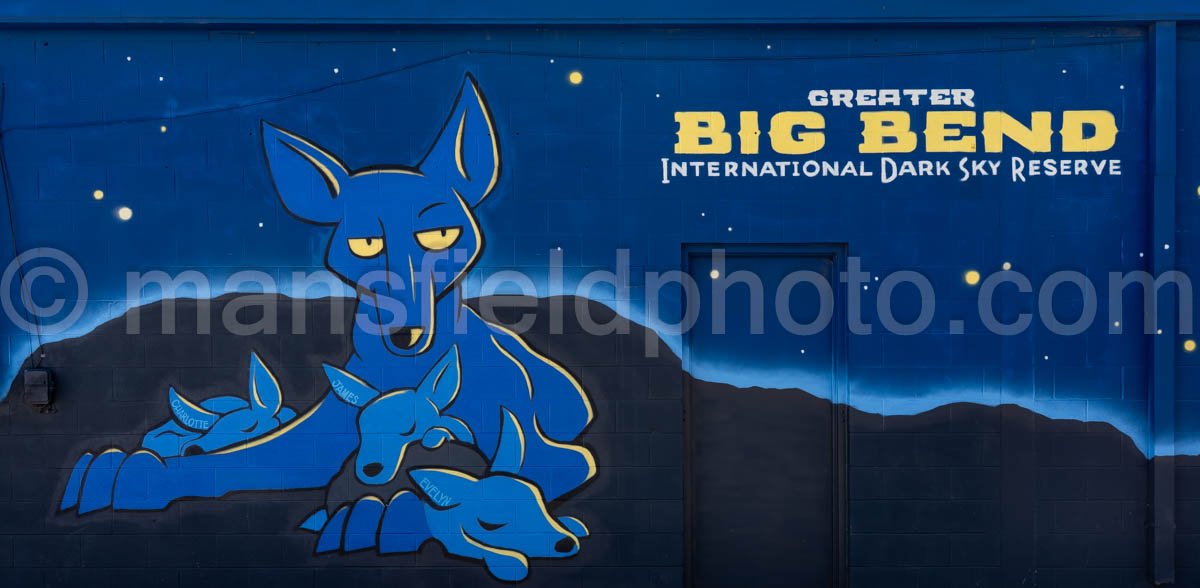 Dark Sky Reserve Mural In Alpine, Texas A4-35965