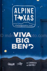 Viva Big Bend Mural In Alpine, Texas A4-35966 - Mansfield Photography