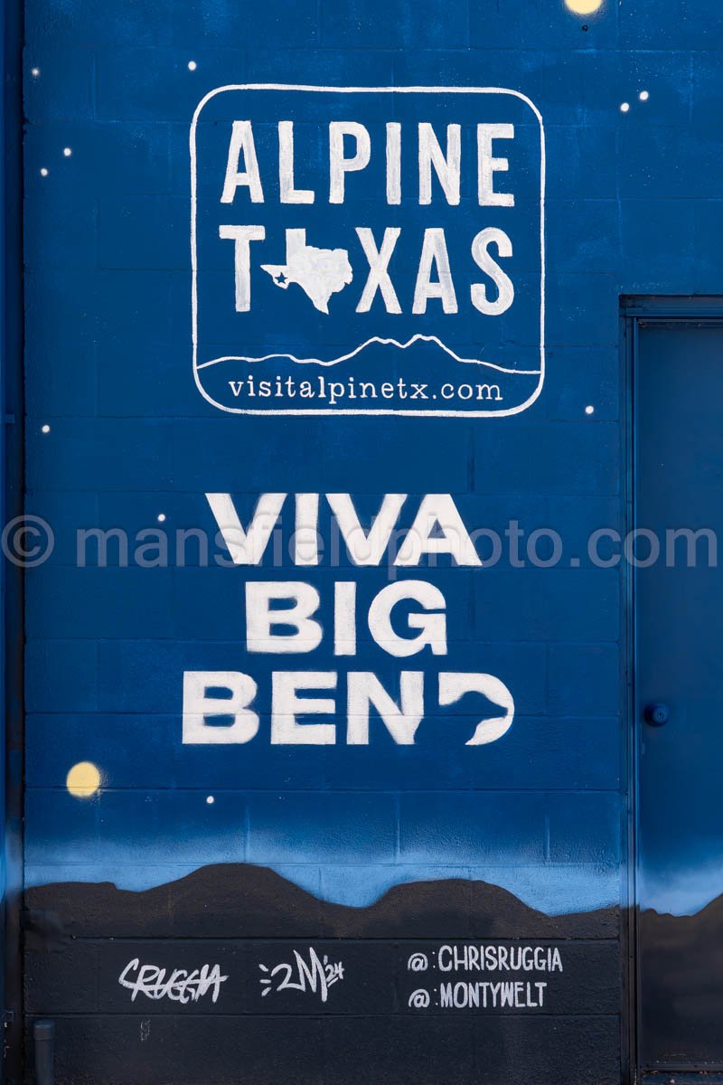 Viva Big Bend Mural In Alpine, Texas A4-35966
