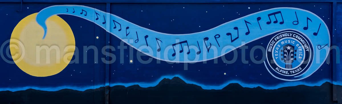 Music Friendly Mural In Alpine, Texas A4-35968