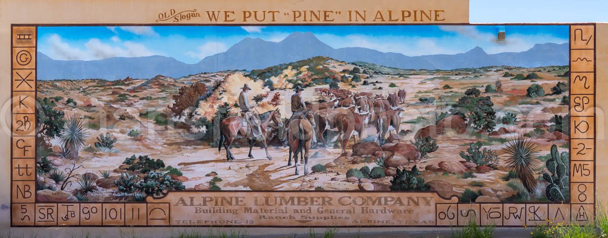Mural In Alpine, Texas A4-35977
