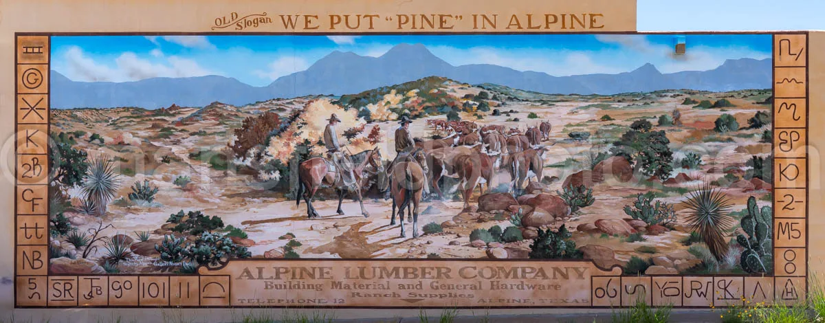Mural In Alpine, Texas A4-35977