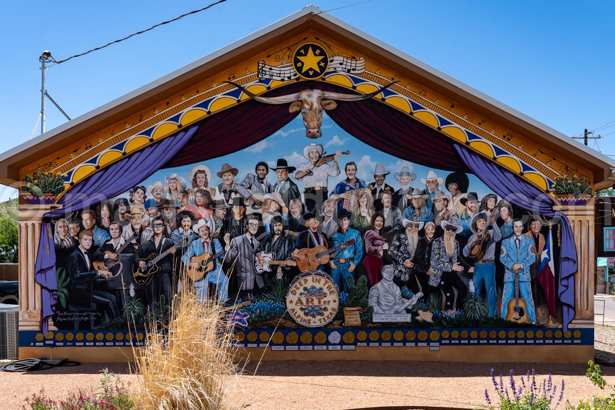 Deep In The Art Mural In Alpine, Texas A4-35982