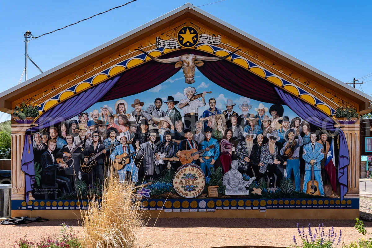 Deep In The Art Mural In Alpine, Texas A4-35982