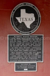 Market House Museum (Old Firehouse) In Goliad, Texas A4-36302 - Mansfield Photography