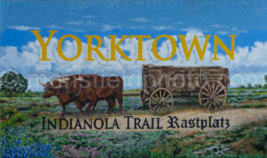 Indianola Trail Mural In Yorktown, Texas A4-36509 - Mansfield Photography