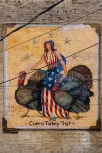 Turkey Trot Mural In Cuero, Texas A4-36538 - Mansfield Photography