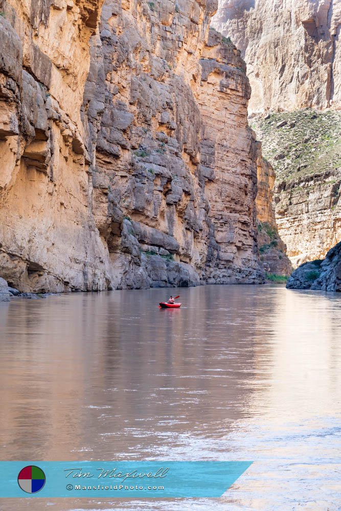 Kayaking The Santa Elena Canyon, Big Bend National Park, Texas