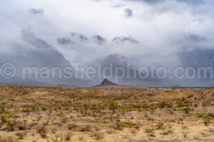 Cloudy Chisos Mountains In Big Bend A4-36695 - Mansfield Photography
