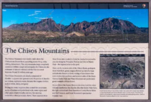 Chisos Mountains Interpretive Display In Big Bend A4-36701 - Mansfield Photography