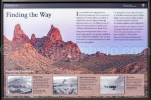 Mule Ears Interpretive Display In Big Bend A4-36735 - Mansfield Photography