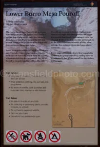 Lower Burro Mesa Pouroff Interpretive Display In Big Bend A4-36782 - Mansfield Photography