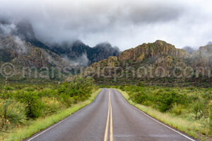Road Into The Chisos Mountains A4-36897 - Mansfield Photography