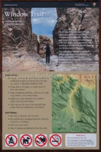 The Window Trail Interpretive Display In Big Bend A4-36915 - Mansfield Photography